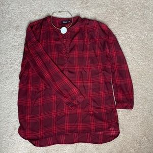 a.n.a Plaid Blouse